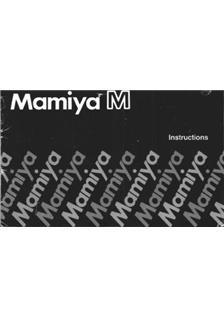 Mamiya M AF manual. Camera Instructions.